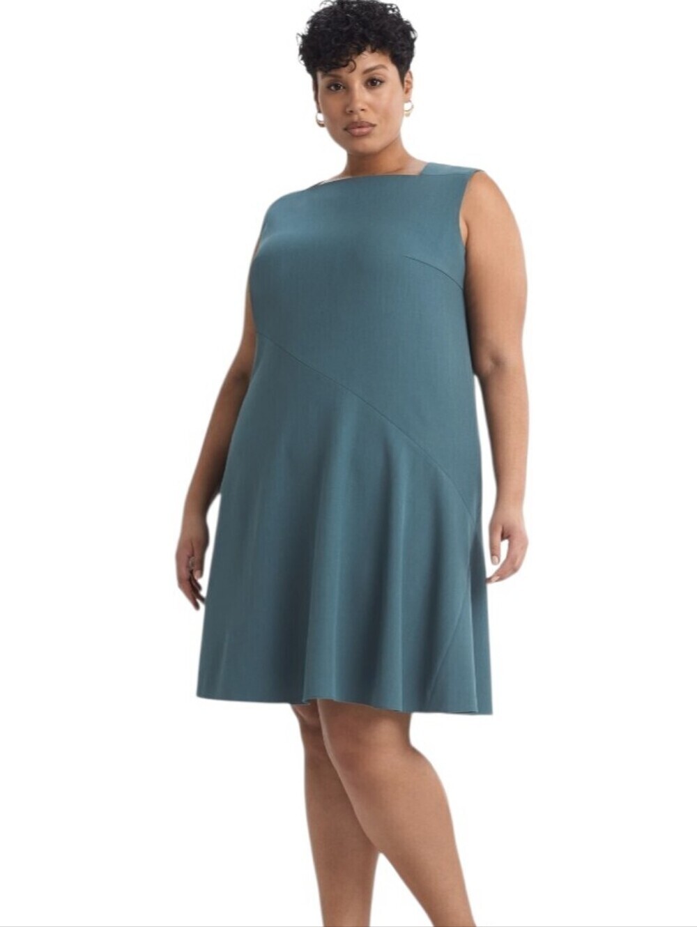 MM LaFleur The Pauline Sleeveless Midi A-Line Dress Workwear Classic Sz 14